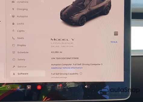2022 Tesla Model Y Long Range Dual Motor All-Wheel Drive from USA, damaged, VIN 7SAYGDEE8NF311908